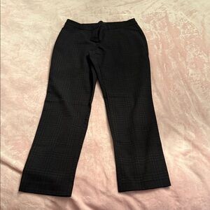 Reitmans Charcoal Checkered Trousers